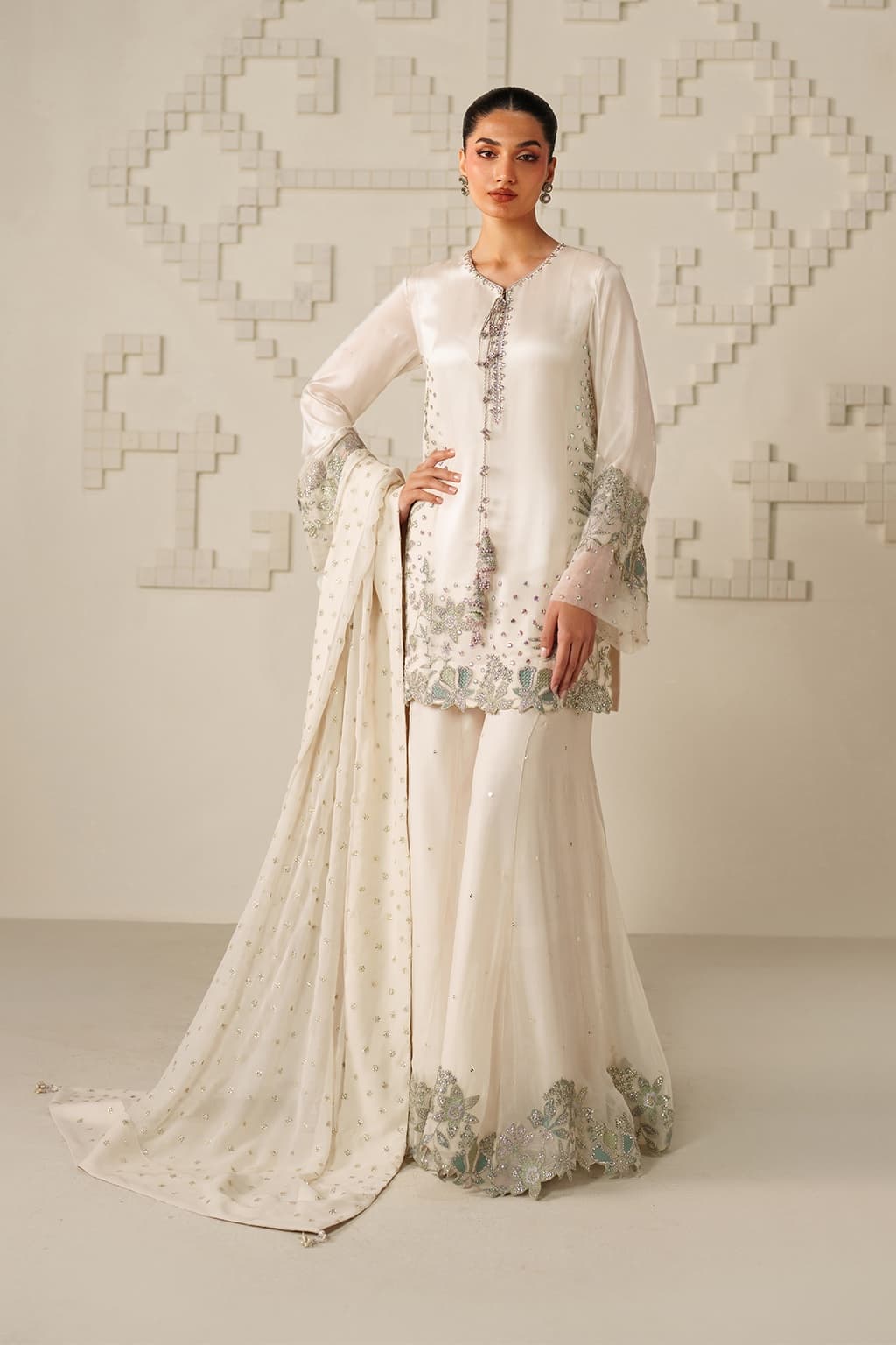 Iznik UE-620 ramen silk sharara