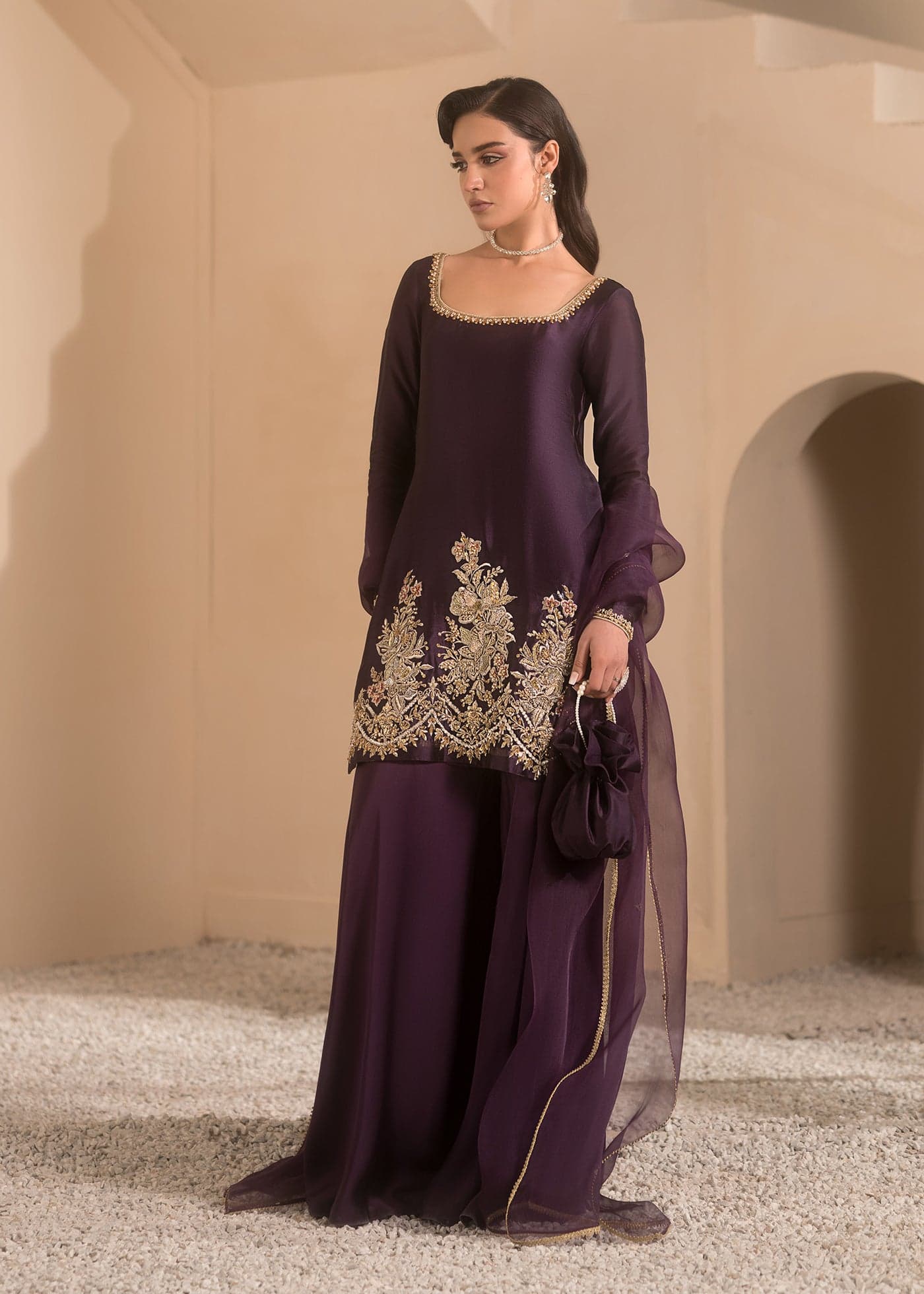 Mahum Asad 'Sweetheart' silk set